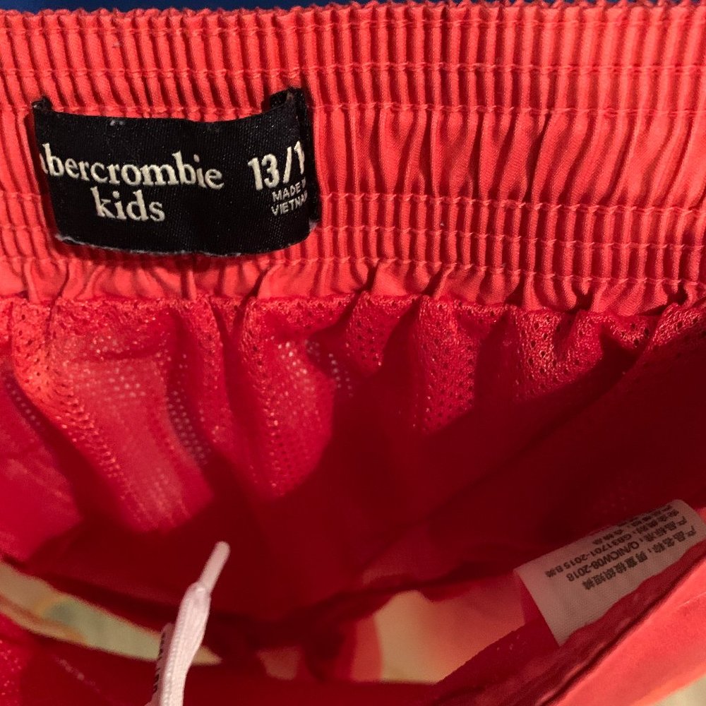 Abercrombie Kids Swimsuit 13/14 Orange/Yellow - Picture 5 of 6